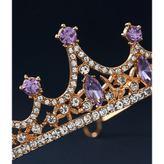 Purple Gold Tiara