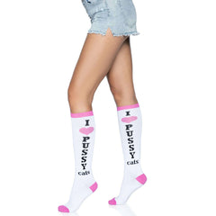 Pussycat Knee High Socks