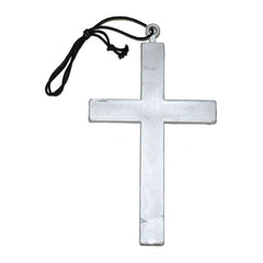 PVC Classic Silver Cross Unisex Necklace