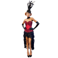 Beautiful Red Lady Burlesque Adult Costume