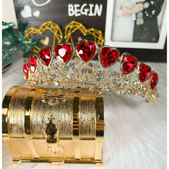 Queen of Hearts Gold Tiara