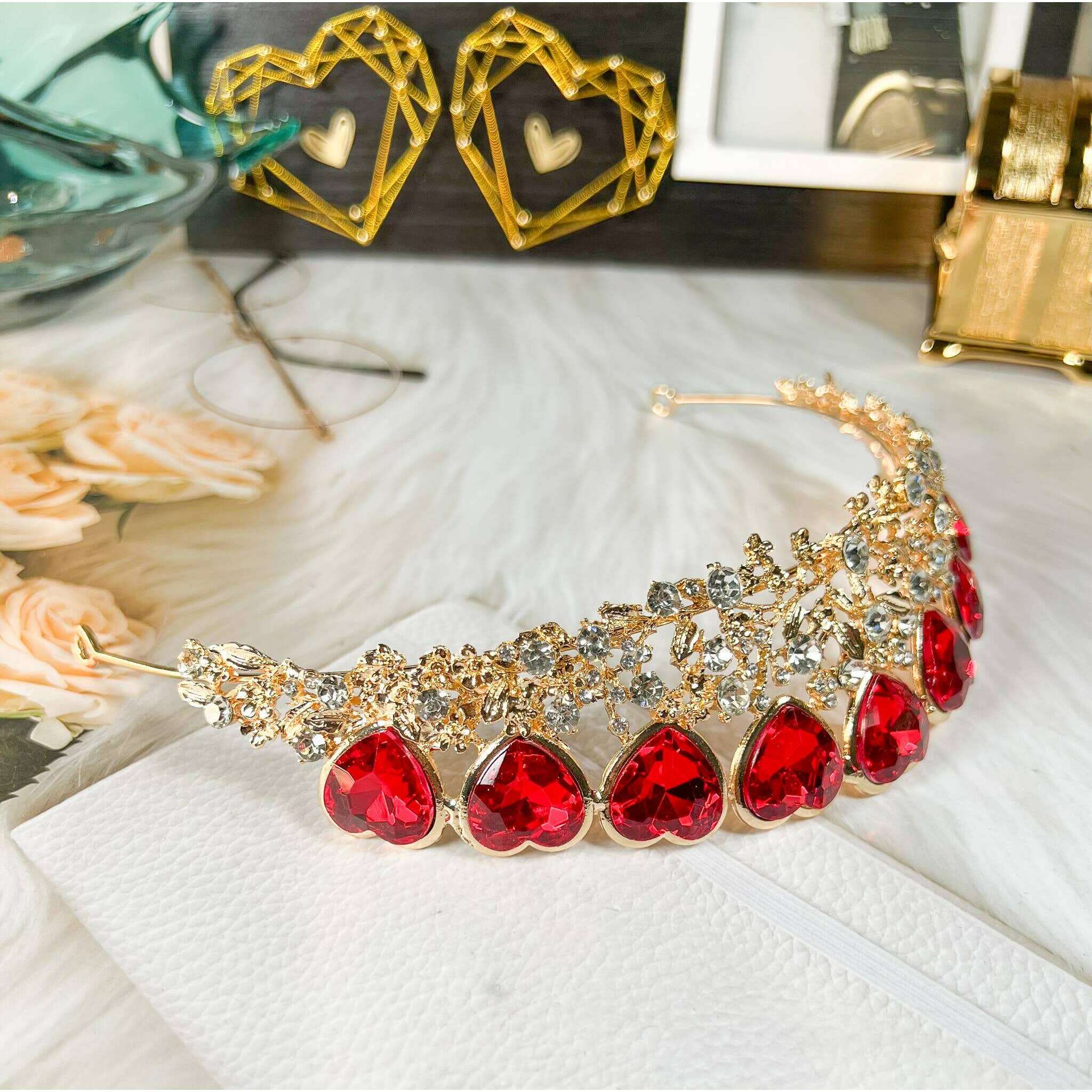 Queen of Hearts Gold Tiara