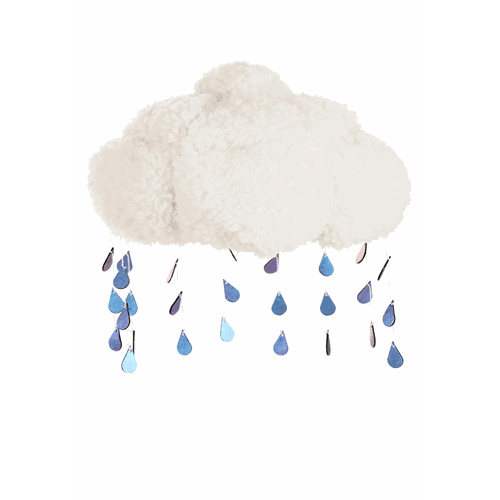 Rain Cloud Plush Hat