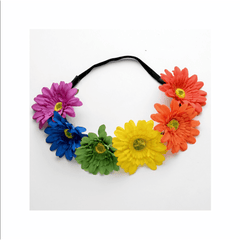 Rainbow Flower Headband