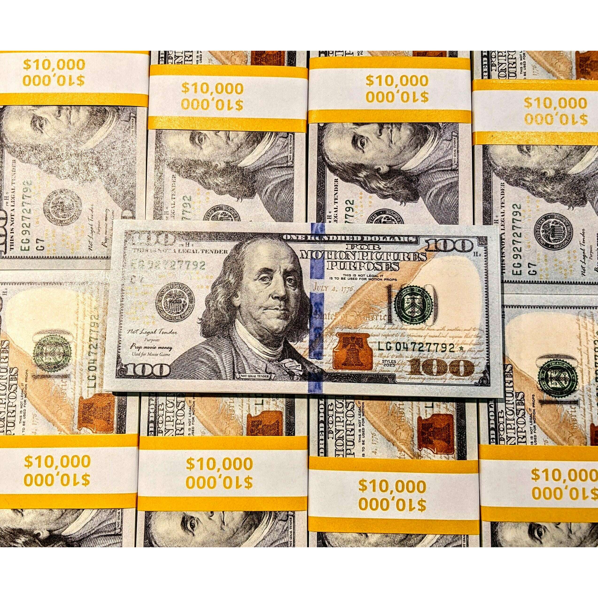 Realistic $100 Prop Money Stack - 100 Bills Per Stack – AbracadabraNYC