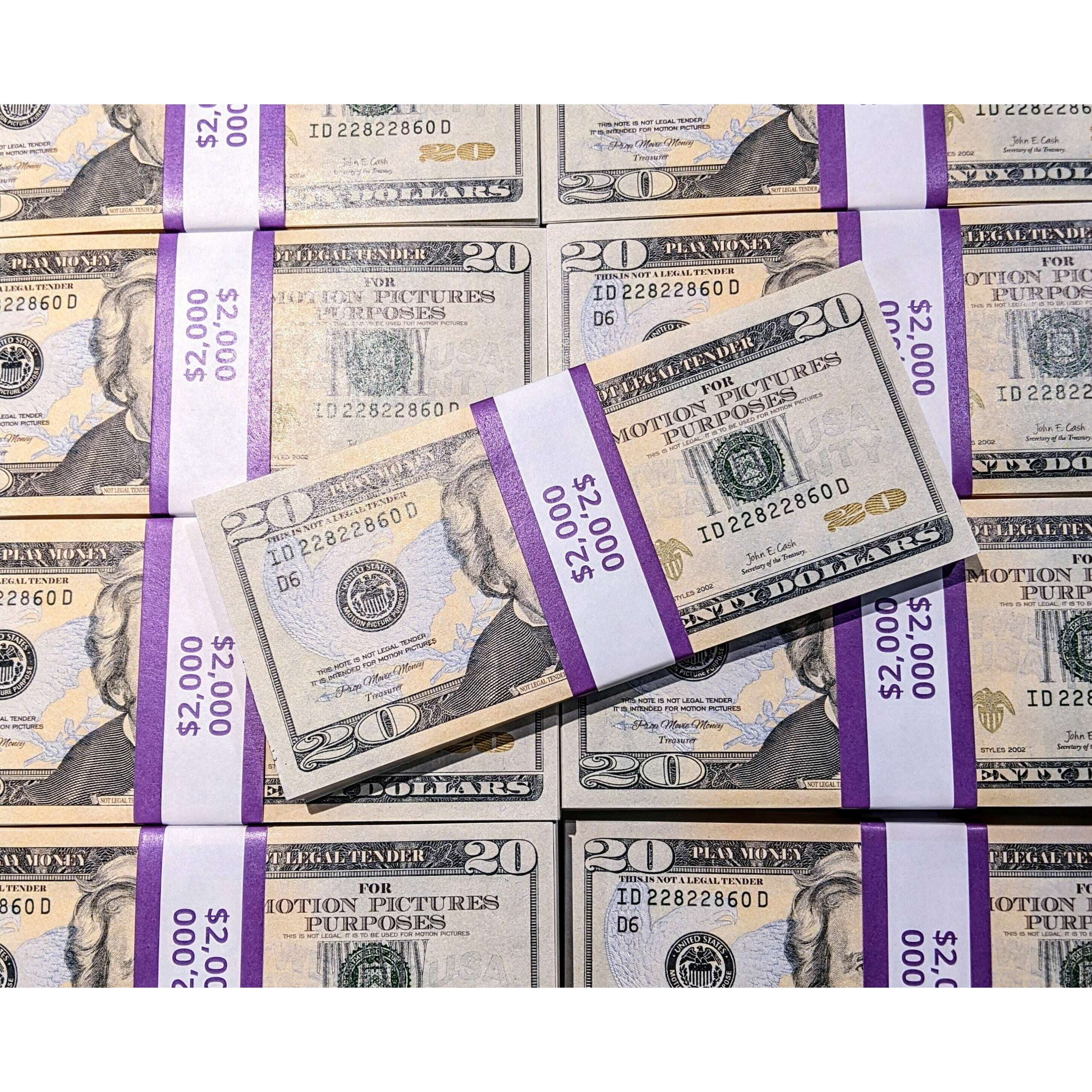 Realistic $20 Prop Money Stack - 100 Bills Per Stack – AbracadabraNYC
