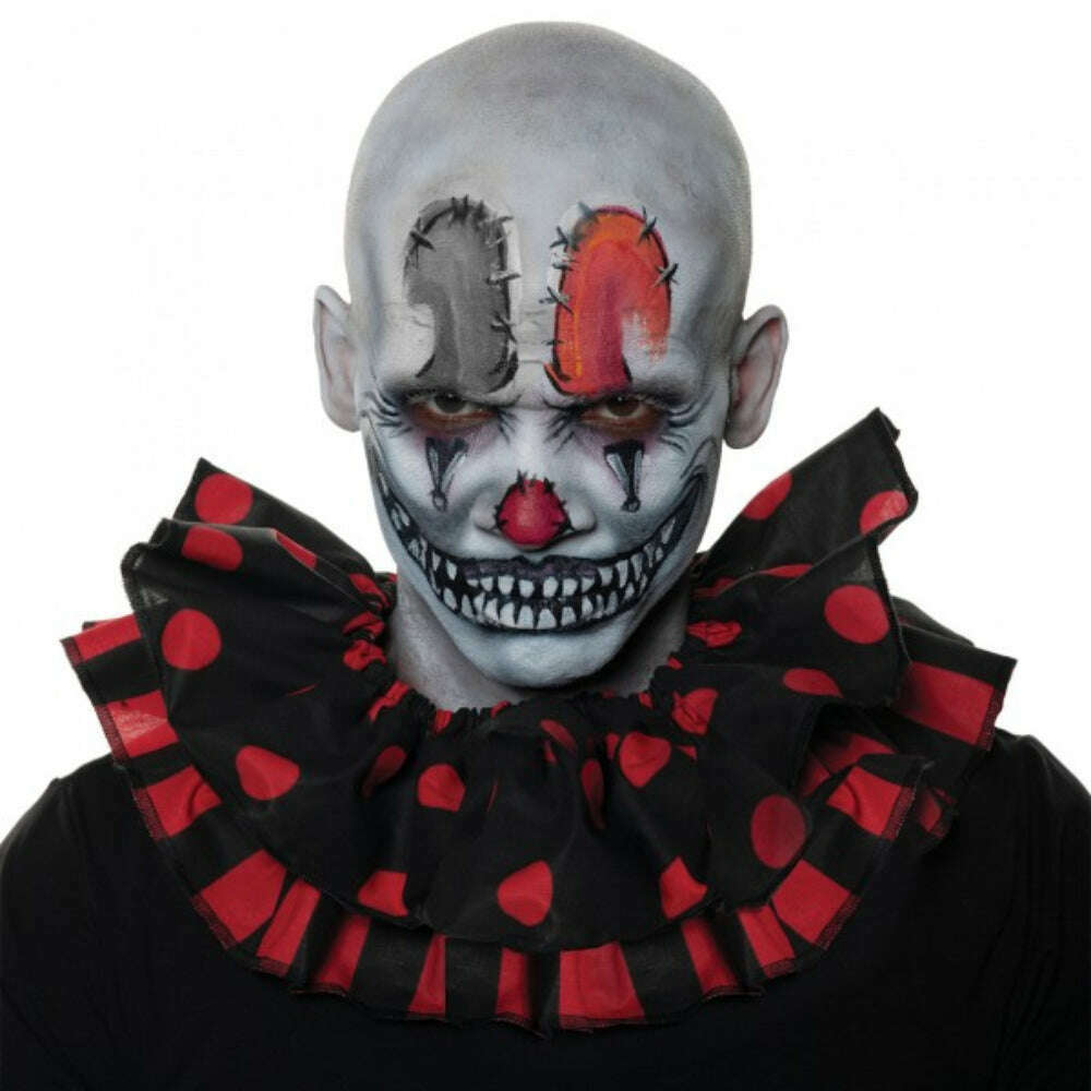 Red & Black Clown Ruffle Collar – AbracadabraNYC