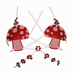 Light Up Mushroom Festival Bra