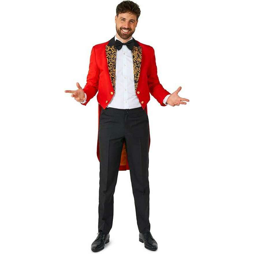 Red Ringleader Circus Tailcoat Men's Costume