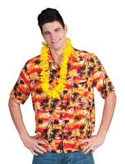 Orange Palm Tree Hawaiian Unisex Shirt