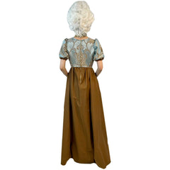 Regency Blue & Brown Women's Dress Adult Costume