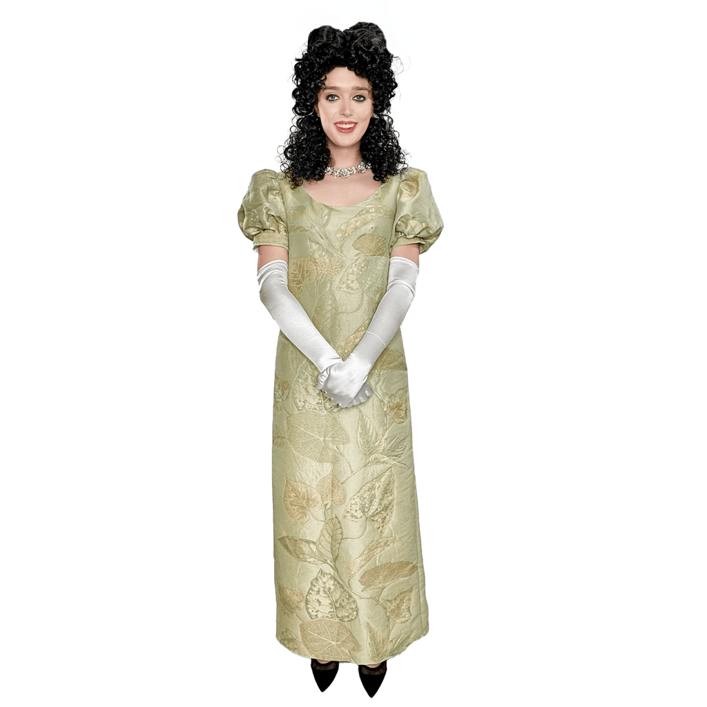 Regency Sage Green Empire Dress Adult Costume Rent / Medium / Green Regency Sage Green Empire Dress Adult Costume Rent / Medium / Green