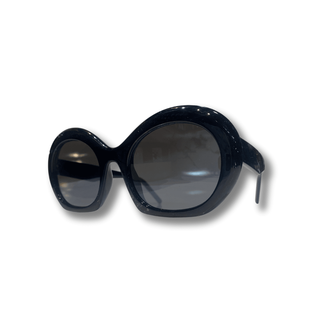 Retro Black Frames With Color Lens Sunglasses