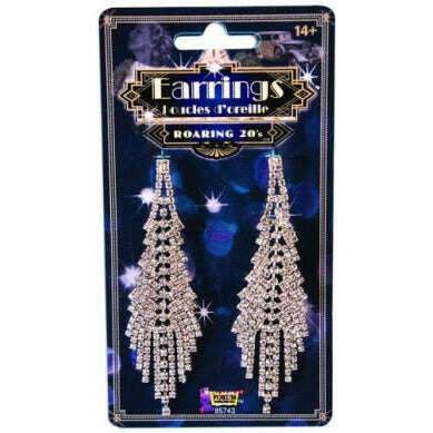 Rhinestone Flapper Earrings