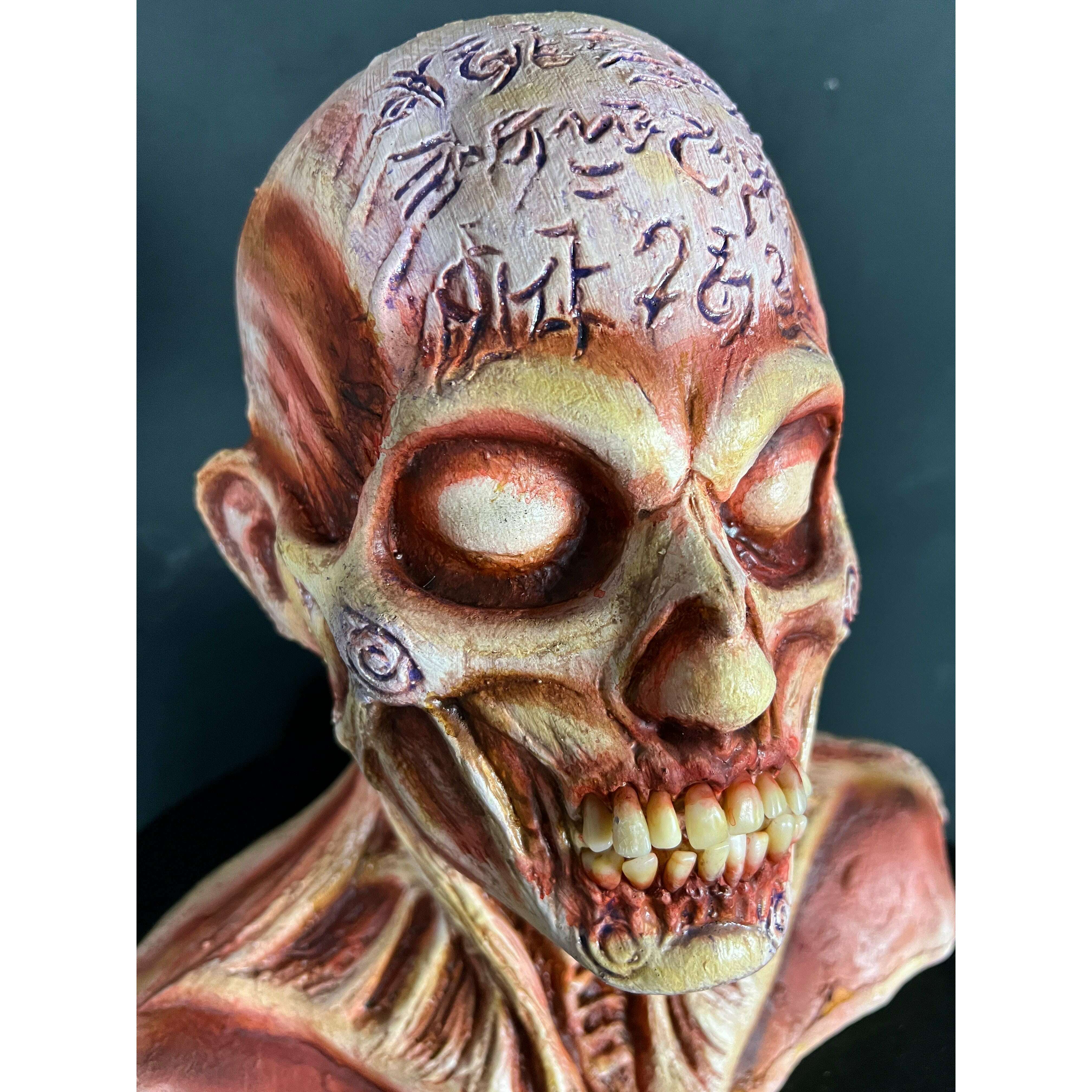 Ritual Carvings Sacrificial Human Head Prop – AbracadabraNYC