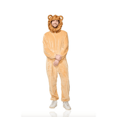 Roar into Comfort: Adult Lion Pajama Jumpsuit