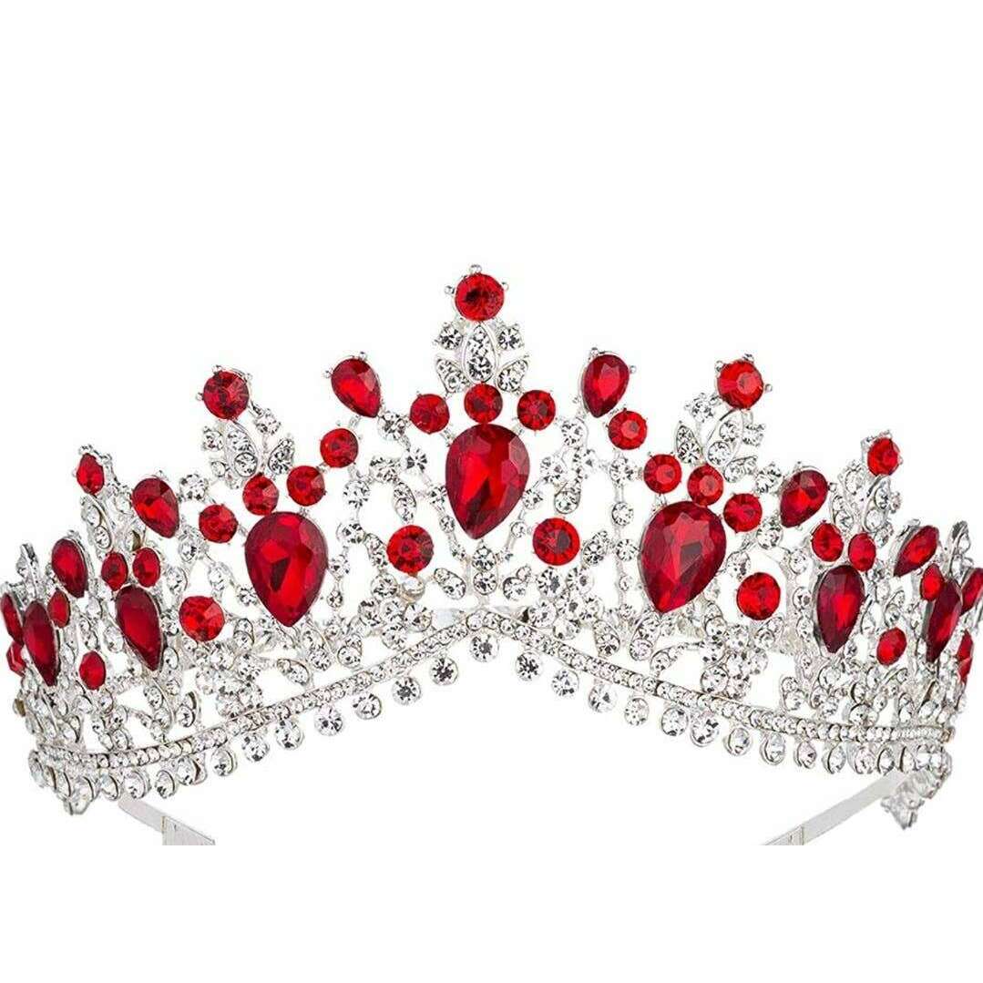 Royal Blood Ruby Rhinestone Tiara