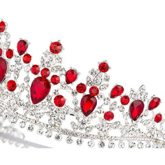 Royal Blood Ruby Rhinestone Tiara