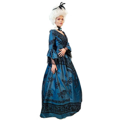 Royal Dark Blue Colonial Queen Women's Costume