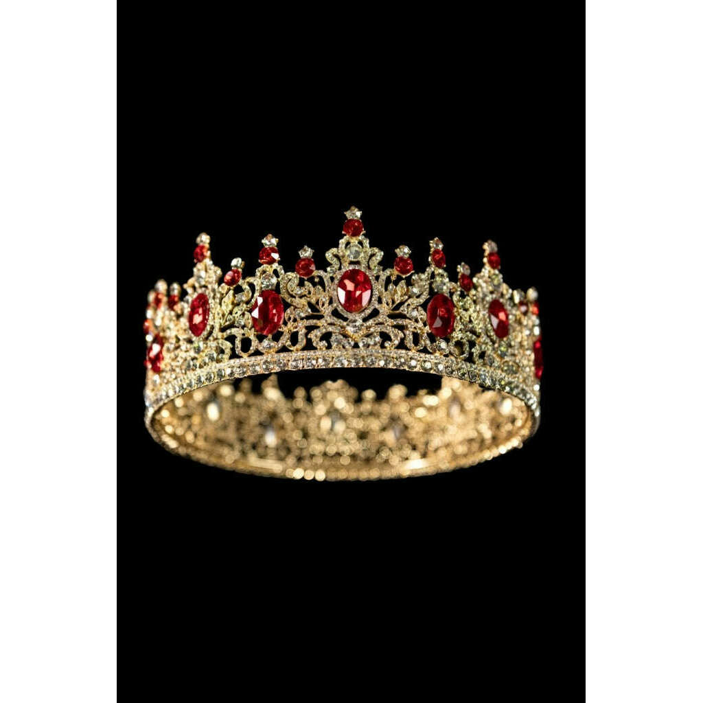 Royal Ruby Studded King Crown