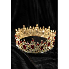 Royal Ruby Studded King Crown