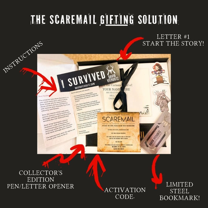 Horror Subscription Box ScareMail Horror Fiction Subscription Gift Box – AbracadabraNYC