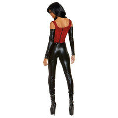 Seductive Red Rider Lace Adult Costume