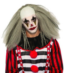 Gray Evil Clown Wig