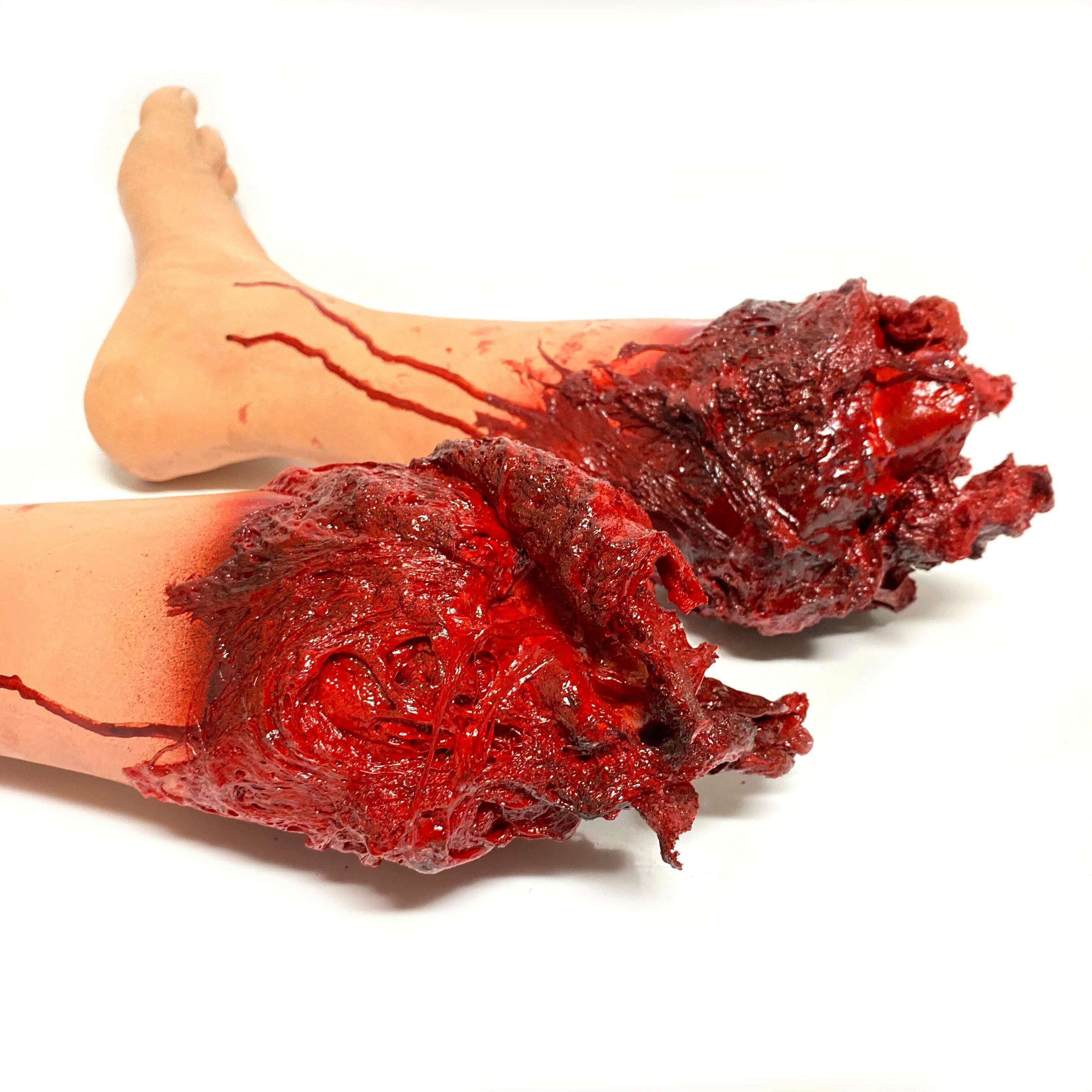 Severed Leg - Foam Rubber with Gore Effects