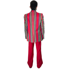 1970s Ultra Hip Multicolor Striped Men's Costume