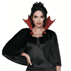 Sexy Velvet High Collar Vampire Cape