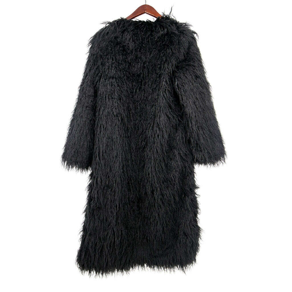 Shaggy Long Piled Faux Fur Coat