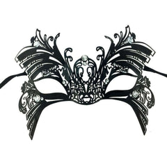 Sharp Point Metal Masquerade Mask w/ Stones