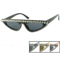 Sharp Rhinestone Sunglasses