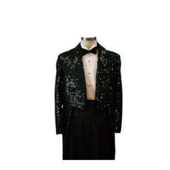 Showstopping Black Sequin Tailcoat Men's Adult Costume