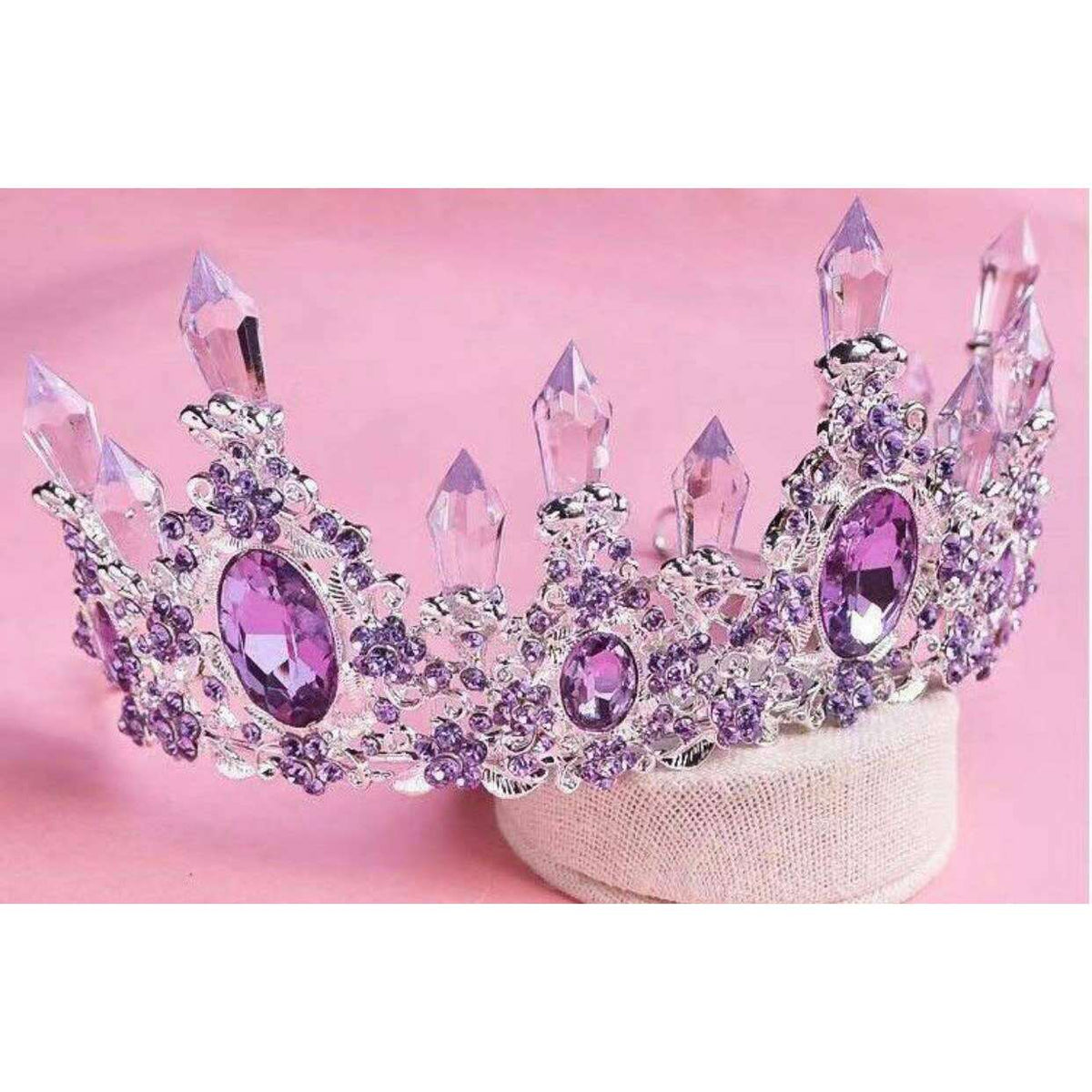 Silver Amethyst Tiara