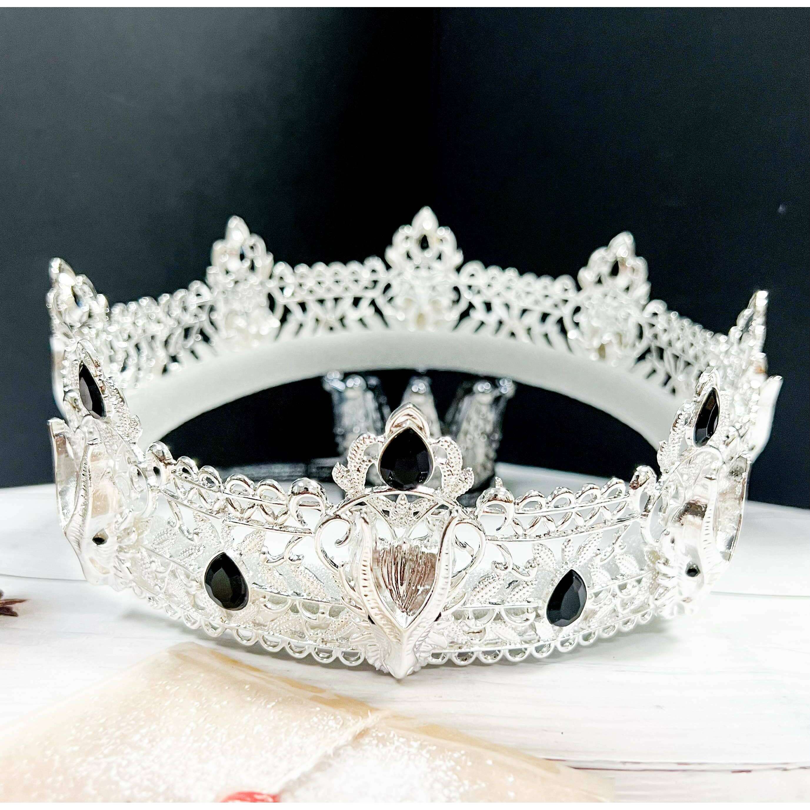 Silver Draconic Gothic Crown