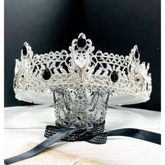 Silver Draconic Gothic Crown