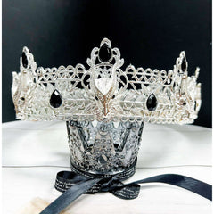 Silver Draconic Gothic Crown