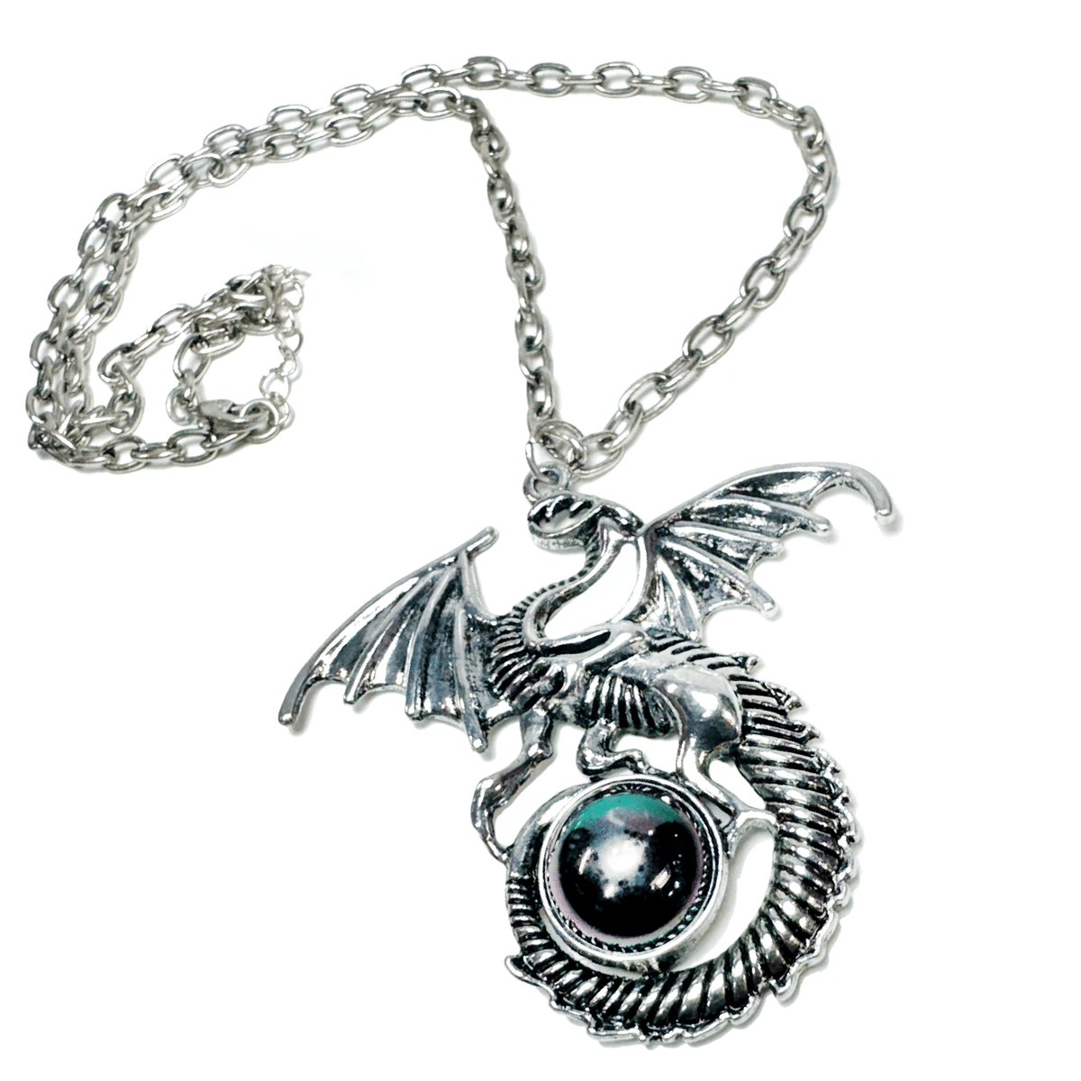 Silver Dragon Necklace