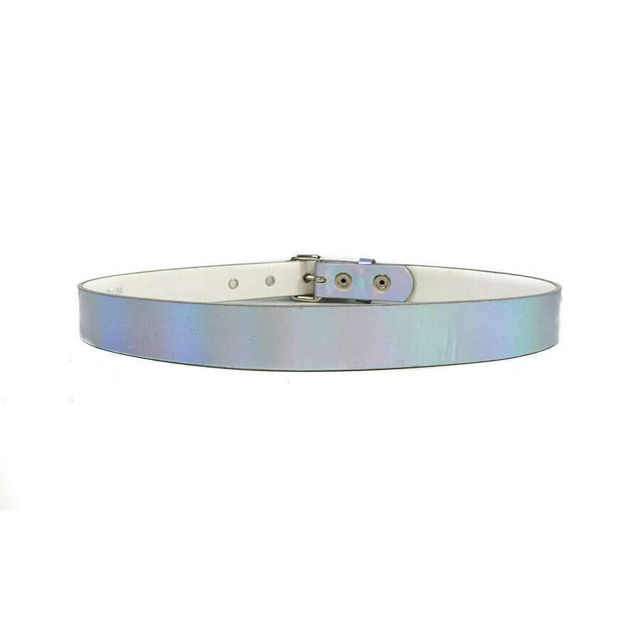 Silver Holographic Belt AbracadabraNYC Silver Holographic Belt AbracadabraNYC