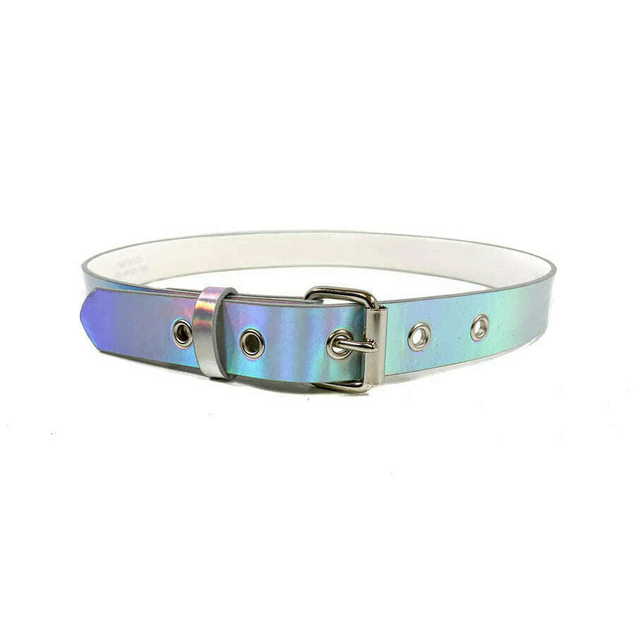 Silver Holographic Belt AbracadabraNYC Silver Holographic Belt AbracadabraNYC