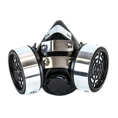 Silver Metal Plate Gas Mask