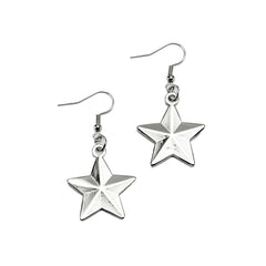 Silver Star Earrings