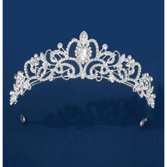 Silver Tiara Middle Gem