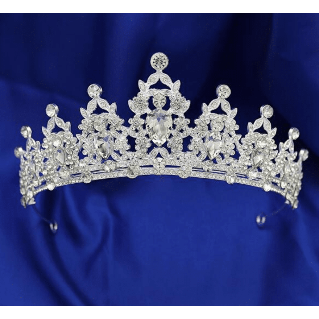 Silver/White Party Elegant Crown