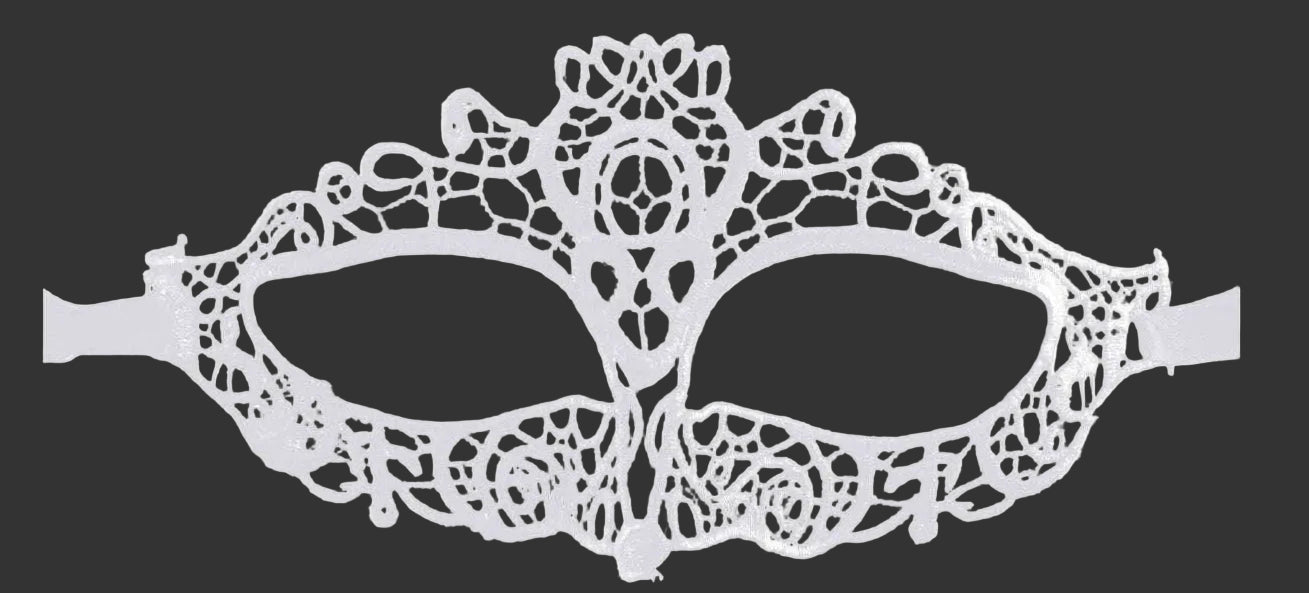 Simple Black Velvet Unisex Masquerade Mask