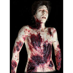 Simply Shredded Gory Animal Attack Hanging Body Prop