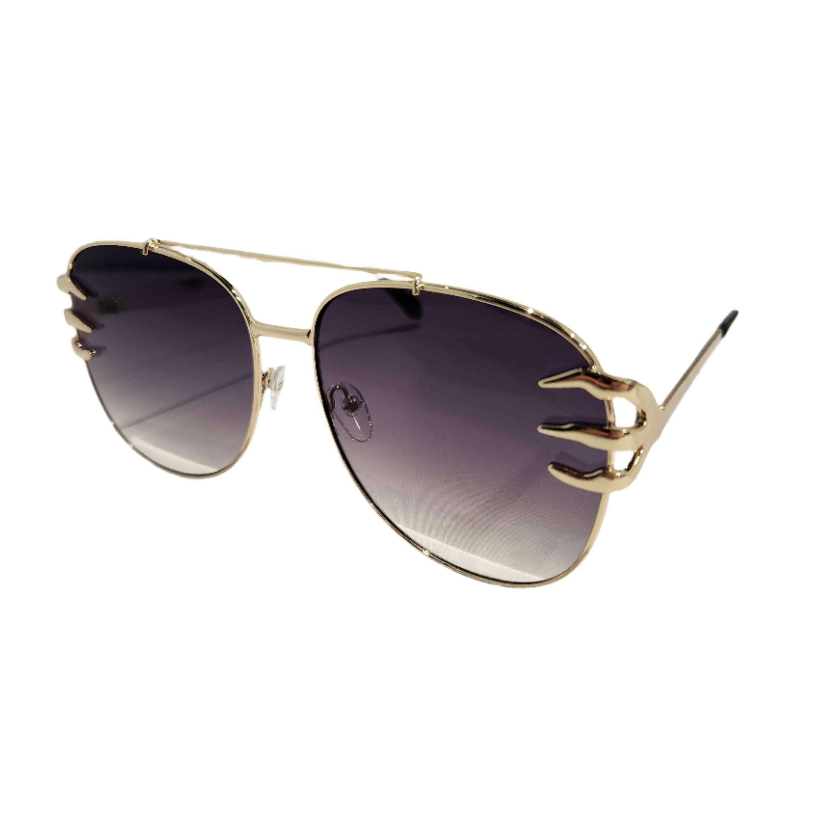 Skeleton Hands Aviator Sunglasses