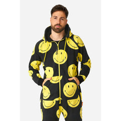 Smiley Yellow and Black Adult Onesie